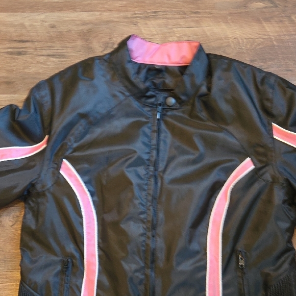 Revolution Gear Black and Pink Motorcycle Jacket Women's Size Large - Picture 12 of 13
